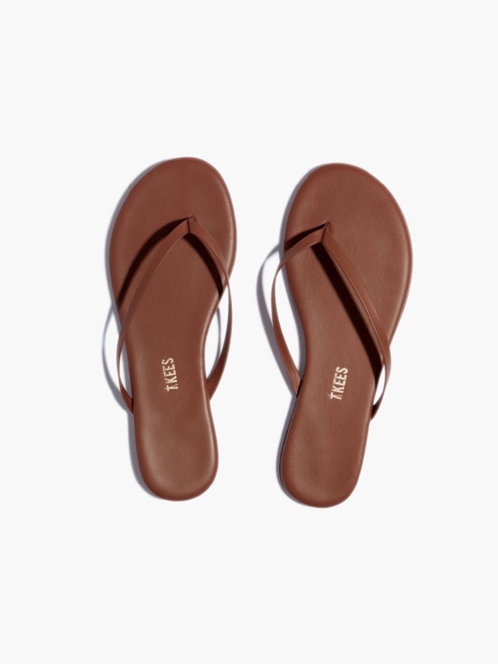 TKEES Women's Heat Wave Foundation Matte Minimalist Leather Flip Flop Sandals